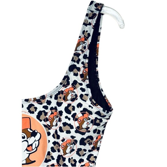 Buc-ees Women's XS Cheetah Logo Print One Piece Swimsuit Bathing Suit Bucees - Picture 5 of 7